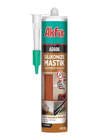 Resim Akfix As606 Silikonize Mastik 500 Gr. Gri 