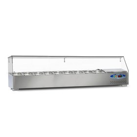 Resim Dampak Set Üstü Soğutmalı Salad Bar, 9 Küvet, 52 L, 180x35x40 cm 