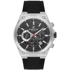 Resim Daniel Klein Dke.1.10643-1 Exclusive Fonksiyonlar Aktif Çelik Kaplama Kasa Silikon Kordon Siyah Erkek Kol Saati 
