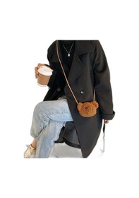 Resim Teddy Minibag Peluş Dokuma Omuz Çantası 