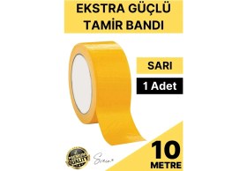 Resim Svein 1 Adet 10 mt Sarı Tamir Takviye Kapatıcı Güçlü Onarım Bandı Su Geçirmez Sızdırmaz Dayanım Çatlak 