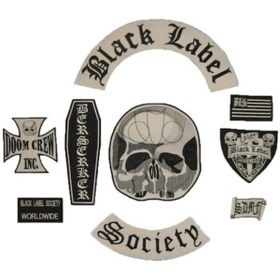 Resim StüdyoÜmitTişört Black Label Society Zakk Wylde Sırt Full Takım Patch Peç Arma Ve Kot Yamaları Patches 