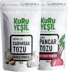 Resim Yerli Pancar Tozu - Yerli Sarımsak Tozu 2x100 gr 