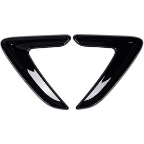 Resim 2 Adet Bmw F30 Çamurluk Havalandırma Kapağı Trim Çıkartmaları 2013-2017 Siyah 