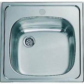 Resim Teka E 50 1B 46.5 x 46.5 Tezgah Üstü Mutfak Eviyesi 