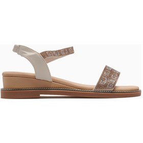 Resim Guja Kadın Dolgu Topuklu Günlük Sandalet 26y 25y346-3 Bej Bej 