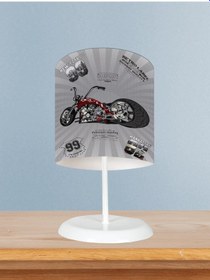 Resim Mekta Home Bebek Ve Çocuk Odası Motor Desenli Abajur 