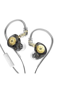 Resim Shanrya Kablolu Kulaklık, Ergonomik Tasarım KZ EDX PRO Seyahat Performansı Standardı HiFi (Şeffaf Mavi) 