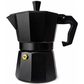 Resim Kahve Değirmenive Moka Pot 9 Luk 2 Li Set Siyah 