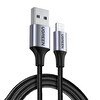Resim Ugreen Lightning 2 Metre Örgülü Siyah Data Ve Şarj Kablosu 