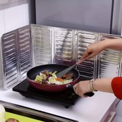 Resim 2 Adet Alüminyum Mutfak Sıçrama Koruyucuları - Isı & Yağa Dayanıklı, Yiyecek Değil Metal Bölmeler Ocak Koruma için, Kabartmalı Tasarımlı Dayanıklı Pişirme Güvenlik Aksesuarları, Ocak Üstü Koruyucular 