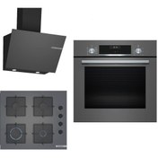Resim 309 Gri 3'lü Ankastre Set (HBF534EH3T-POP6C9P30O-DWK66PJ70T) Bosch
