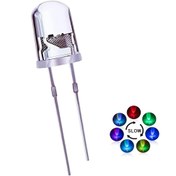 Resim 50 adet 5mm Çok Renkli Hızlı/Yavaş Yanan LED Diotlar, 2-Tabanlı Şeffaf Lensli - ABS Elektronik Bileşenler, DIY Projeleri, El Sanatları ve Amatör Kullanım İçin, El Sanatları Malzemeleri | Çok Renkli LED Diotlar | Şeffaf Lensli Diotlar, LED El Sanatları 