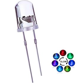 Resim 50 adet 5mm Çok Renkli Hızlı/Yavaş Yanan LED Diotlar, 2-Tabanlı Şeffaf Lensli - ABS Elektronik Bileşenler, DIY Projeleri, El Sanatları ve Amatör Kullanım İçin, El Sanatları Malzemeleri | Çok Renkli LED Diotlar | Şeffaf Lensli Diotlar, LED El Sanatları 