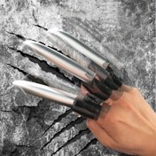 Resim 6 Adet Geri Çekilebilir Kurt Pençesi Parmak Bıçakları, Pop-Up Parmak Pençeleri, Dayanıklı Plastik Malzeme, Şarj Edilmemiş, El Yıkamalı, Kostüm İçin, 3D Kostüm Aksesuarları, Anime Temalı Etkinlikler İçin İdeal 