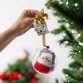 Resim PAWDDLE Desenli Köpek Çorabı (4'lü Set; Standart Beden Küçük Irk) - Noelbaba Kayakta Kırmızı Yaka 