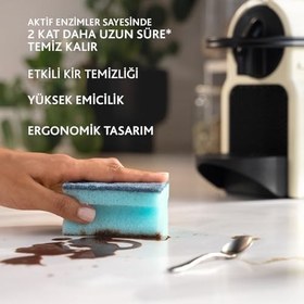 Resim Vileda Pro Clean Aktif Enzimli Oluklu Sünger, 3’lü Paket 