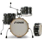 Resim Sonor AQX Jazz 4-Parça Akustik Davul Seti (Black Midnight Sparkle) 