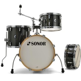 Resim Sonor AQX Jazz 4-Parça Akustik Davul Seti (Black Midnight Sparkle) 