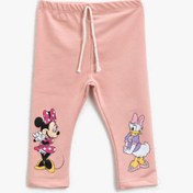 Resim Kız Bebek Minnie Mouse Lisanslı Baskılı Normal Bel Tayt 