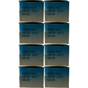Resim Osram 64641 150W 24V G6.35 Duylu Halojen Spot Ampul (8 Adet) 