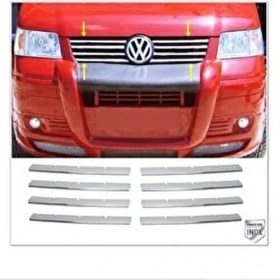 Resim Ebal Oto Vw T5 Transporter Krom Ön Panjur 8 Prç. 2003-2010 P. Çelik 