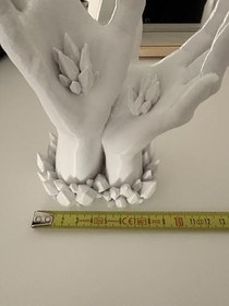 Resim El Şeklinde Yüzük & Takı Standı Büyük (BEYAZ) 