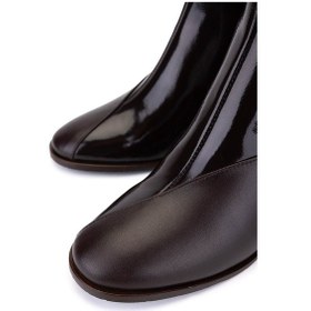 Resim Tamer Tanca Kadın Hakiki Deri Kahverengi Topuklu Bot 1132 150 Bn Bot Sk25-26 Kahve Dr/rgn Kahve 