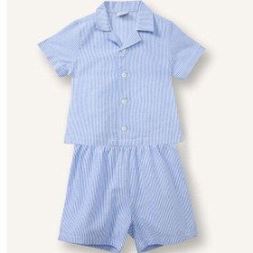 Resim Defacto Poplin 2li Dokuma Pijama Erkek Bebek H4446a526smnv94 Lacivert-nv94 