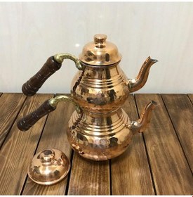 Resim Dövme Bakır Çaydanlık Küçük Boy, B15021 Bakır 