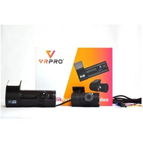 Resim Vrpro Wıfi Araç İçi Yol Kamerası 1.5 İnç 4k 30 Fps 2 Kameralı 