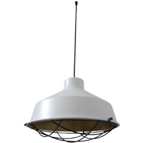 Resim Rys Retro Metal Dekoratif Beyaz Içi Gold Kafesli Tekli Sarkıt Avi 