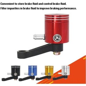 Resim Lemestar Motosiklet Cnc Fren/sürgü Hidrolik Yağ Deposu, Aluminyum Alaşımlı, Plastik Konstrüksiyon, Yamaha/honda Uyumlu, Gümüş Renk 