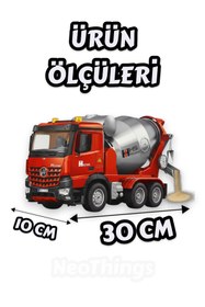 Resim YILDIRIM OYUNCAK Uzaktan Kumandalı 360° Hazneli Şarjlı Işıklı 5 Farklı Ses Efekti Full Fonksiyonlu İş Makinesi Mikser 