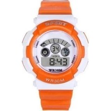 Resim Serel Sport 5 Led Dijital Çocuk Kol Saati Turuncu 