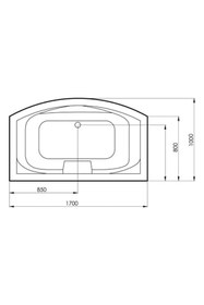 Resim SELİKA Şile Jakuzi Süperlüks 170x100x80 Cm H:56 