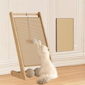 Resim Duvara Monte Sisal Kedi Tırmalama Tahtası, Dik Kedi Yatağı & Kendi Kendine Oyun Oyuncağı, Dayanıklı ve Çizilmeye Karşı Dirençli, Birden Fazla Kedi İçin Çok Amaçlı, Rahat Bir Kedi Yuvasına Dönüştürün, Kedi Ailesi İçin Uygun, Evcil Hayvan Tırmalama Çözümü,Duvara Monte Tasarım,Modern Evcil Hayvan 