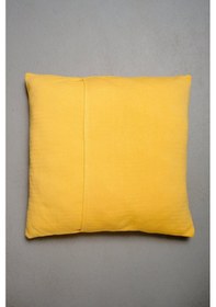 Resim Peraluna Free Pıllow %100 Organik Pamuk Triko Yastık Kılıfı 60x60 Cm Sarı - Sarı 