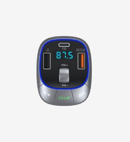 Resim ErciyasOTO GF17 48W PD + QC3.0 LED Ekranlı FM Transmitter 