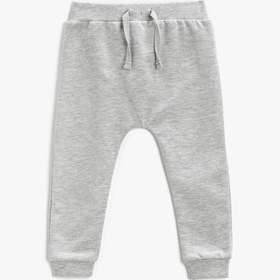 Resim Erkek Bebek Jogger Eşofman Altı Beli Bağlamalı Lastikli 