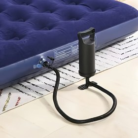 Resim Siyah Manuel Şişirme Yatak Pompası - Matraslar, Havuz Şamandıraları ve Yüzme Halkaları için Taşınabilir PVC Hava Pompası, Elektrik Gerekmez, Dayanıklı ve Hafif Tasarım 