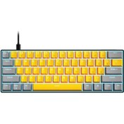 Resim Xindoker 61 Tuşlu Mekanik Klavye - Mavi/kırmızı Switch - Usb Kablolu - Led Aydınlatmalı - Hot Swap Özellikli 