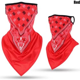 Resim Chaoduo Shop Stil 2 Kırmızı Stil 1 Adet Nefes Buz Ipek Anti-Uv Boyun Kapak Bisiklet Ter Emme Yüz Ağız Kapak Motosiklet Bandana Yaz Açık Eşarp (Yurt Dışından) 