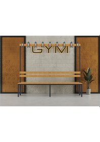 Resim Ayakkabılıksız 6 Ayaklı Çift Taraflı Bank, 18 Kanca, 200x85x170 Cm, Spor Bankı 