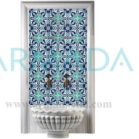 Resim Armada Çini 60X100 CM Ac 80 Selçuklu Serigraf Türk Hamamı Pano 
