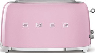 Resim TSF02PKEU 1500 W 6 Programlı 4 Dilim Hazneli Pembe Ekmek Kızartma Makinesi smeg