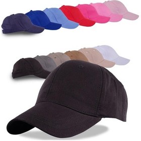 Resim Perlotus Düz Renk Spor Beyzbol Kep Pamuklu Şapka Siyah 
