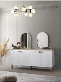 Resim Dejavu Modern Dolaplı Aynasız Konsol 180x46x80cm 