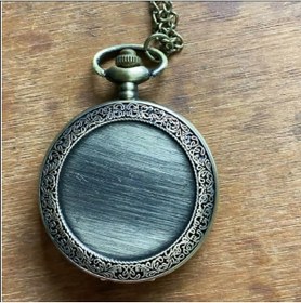 Resim hediyeconcepti Steampunk Vintage Antik Köstekli Cep Saati 