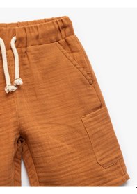 Resim Koton Pamuklu Beli Bağcıklı Cep Detaylı Basic Şort Kiremit 5skb40035tw Kiremit 